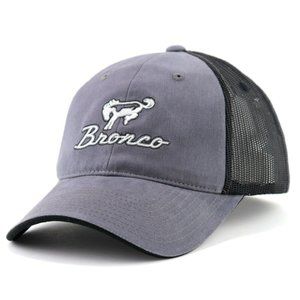 Ford Bronco Vintage Baseball Snapback Hat Gray Hat